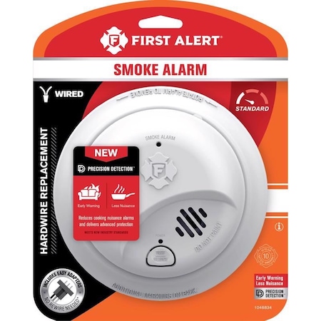 First Alert First Alert Hard-Wired w/Battery Back-up Ionization Smoke Detector 1 pk 1046834
